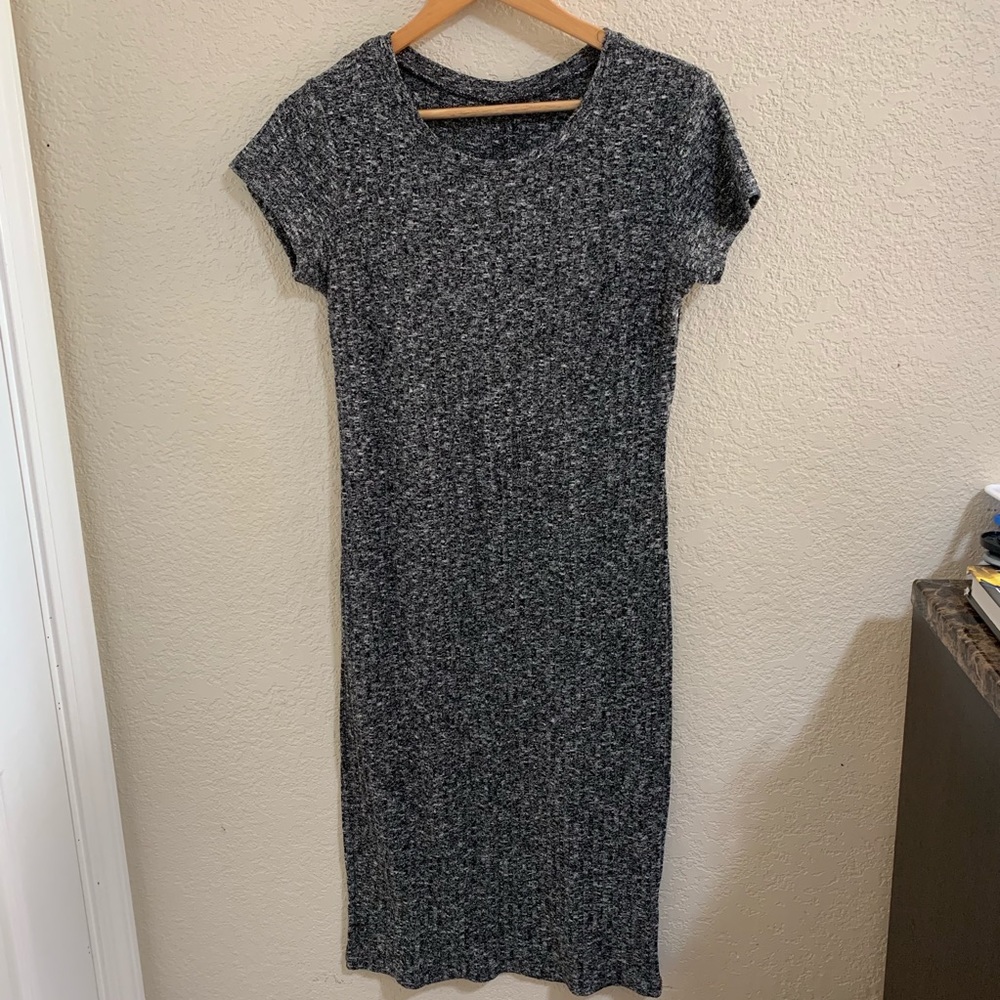 Gray Midi Dress